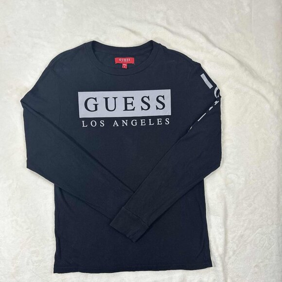 Guess Los Angeles Logo Long Sleeve Tee - small - Picture 2 of 13